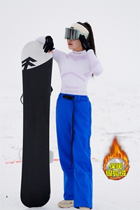 冬日多巴胺穿搭滑雪裤男女同款加绒保暖防水登山裤K1002J加绒-P75图片