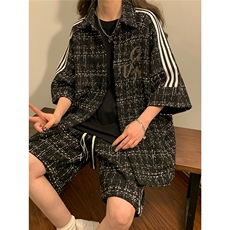 1小香风大码M-5XL短衬DCS9018P45DK8797P40套装DTZ9028P85，男装休闲套装，星座226-2