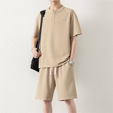 TZ25315-特P60运动服套装男士夏季休闲短袖短裤大码男生酷帅，男装牛仔裤，电商D310B