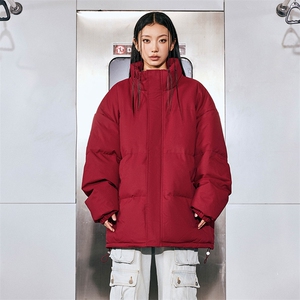 现货 抖音得物可供视频 冬季三防加厚羽绒棉衣外套面包棉服WM1266图片