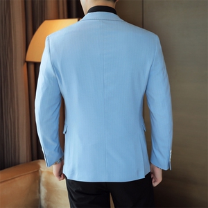 26做货-男士休闲西装修身韩版西服外套小西装上衣DX6931P165图片