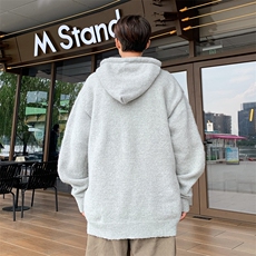 新款日系风连帽针织衫秋冬季慵懒风外穿针织衫卫衣，男装针织衫/毛衣，星座410-7