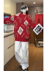 氛围感吉祥喜庆感针织衫毛衣福字喜庆风格随搭时尚毛衣HY694TP50，男装针织衫/毛衣，电商A102B