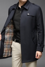 ZL2011男士2022年春季新款长袖外套休闲翻领青年中长款风衣P170，男装风衣，电商B360