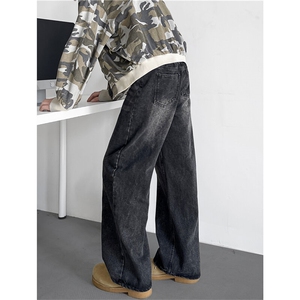 2025春季新vibe牛仔裤直筒cleanfit阔腿外贸青年现货K8286-P47图片