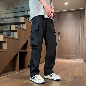 冲锋裤子男夏秋直筒cleanfit设计感工装裤美式休闲裤K6539-P35图片