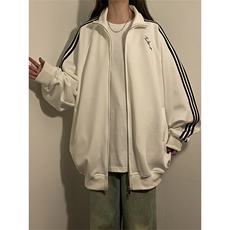 卫衣开衫男女立领外套春秋新款宽松百搭上衣XZ102B-1W2571P65，女装短外套，星座102B-1