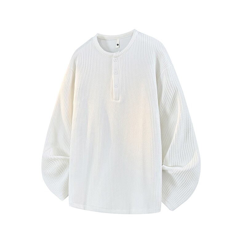 亨利领长袖T港风宽松大码打底衫CH58-特P25无差价，男装T恤，星座214-3