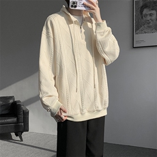 卫衣男春季新款港风宽松提花大码长袖T套头上衣WY9975-特P42，男装T恤，星座214-3