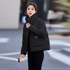 羽绒服女冬季2024新款小个子短款面包服宽松加厚.白鸭绒.外套潮，女装羽绒服，尚洛菲