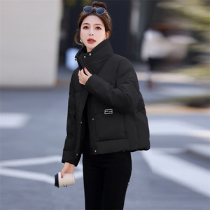 羽绒服女冬季2024新款小个子短款面包服宽松加厚.白鸭绒.外套潮图片