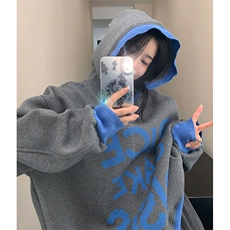 [004]针织卫衣韩系酷飒连帽衫外套A079-W3240-P54，女装短外套，电商A079