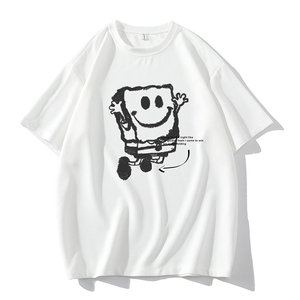 HT73245-P22 华夫格t恤男短袖男大码五分袖图片