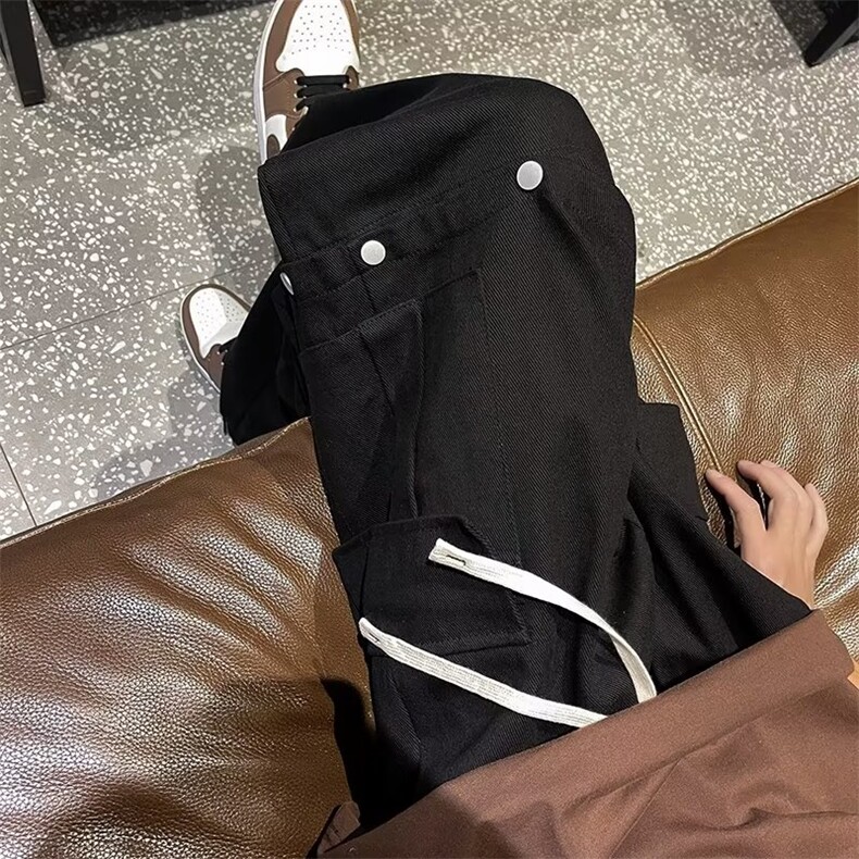 高街潮牌四合扣可拆一裤两穿工装百搭多口袋机能休闲裤P40,男装休闲裤,星座1116-2