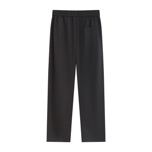 辑明线冰丝褶皱休闲裤 K064平铺 92%聚酯纤维8%氨纶(S-2XL)TP25图片