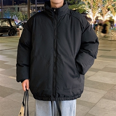 现货冬季美式休闲加厚雪山外套夹克立领纯色三防户外工装棉服，男装夹克，电商A486