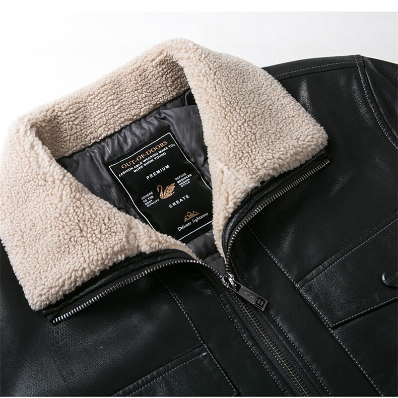 新款休闲皮羽绒服男白鹅绒中年商务男式爸爸装ALXBPU2811-P335,男装羽绒服,电商B212（原钱塘6029）