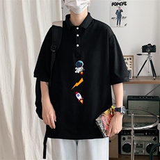 PL57165-P35翻领短袖polo衫男大码胖子半袖t恤男有领保罗衫模特，男装Polo衫，电商A040