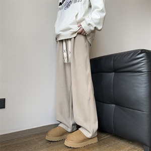 冬季大港风糯米裤美拉德秋冬直筒拖地裤男女24XK66896J特批40图片