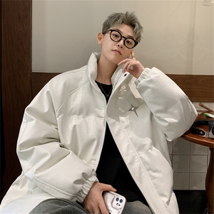 现货主推 冬装 钢印pu皮棉衣羽绒棉情侣棉服外套 男M6610-P128图片