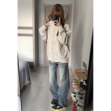 【有货】立领运动美式重磅开衫卫衣男女情侣夹克外套8154CC-特P73，男装夹克，星座1007（原301D）