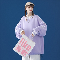 2024春装新款慵懒流行设计感小众纯色宽松V领卫衣B01P55控68，男装卫衣，A247A