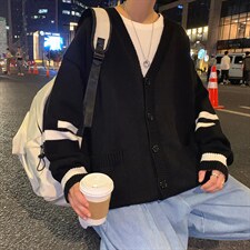 针织开衫男外套休闲韩版潮流时尚2024秋装新款A161-2-MY9013-P45，男装针织衫/毛衣，电商A161-2