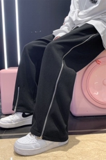 2025秋款男装直筒设计款直筒运动休闲裤松紧腰九分裤DM169-P50，男装休闲裤，电商D321-1