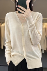 23春秋新款天丝鎏金沙开衫防晒衫女针织通勤薄款外搭长袖宽松上衣，女装蕾丝衫/雪纺衫，大美人包芯纱店