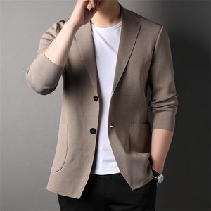 4307男士2023秋新款长袖西服休闲外套单西修身小西装P150图片