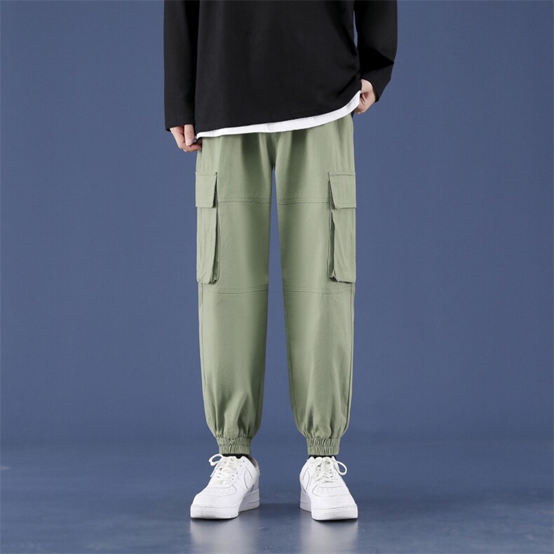 潮流百搭2021休闲工装大口袋九分裤1289-特批：40，男装休闲裤，星座718-1