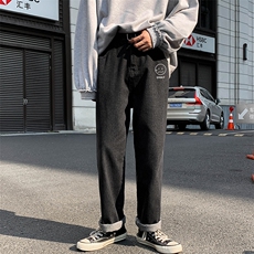 NK44072-P38直筒牛仔裤男士大码宽松九分裤男休闲长裤子男，男装休闲裤，电商A040