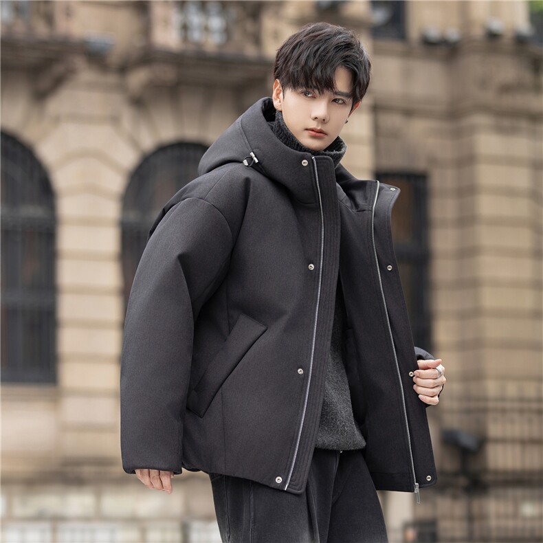 设计师款羽绒服冬季新款白鸭绒保暖连帽羽绒外套男5212-P415控698,男装羽绒服,电商A355（原A415）