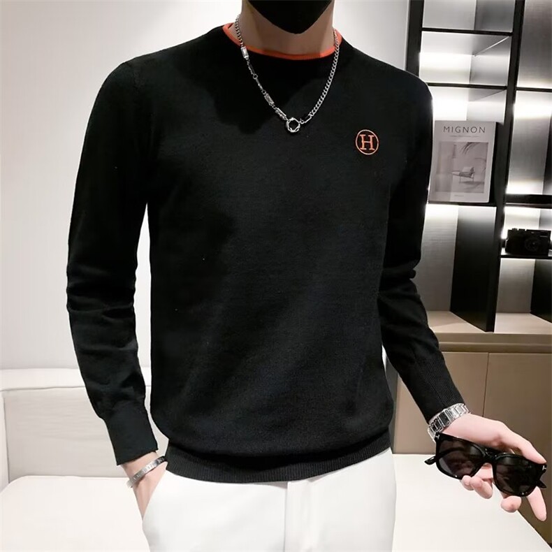 美式街头设计感圆领毛衣男慵懒风休闲针织衫M3361P45,男装针织衫/毛衣,星座1116-2