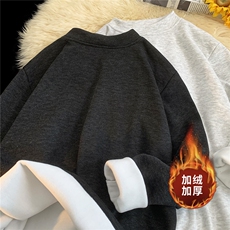 ！2025冬季新款男士加绒加厚保暖德绒长袖打底衫T2505特P25，男装T恤，电商B220