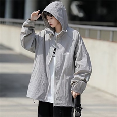 防晒衣男港风休闲宽松薄款夹克夏季帅百搭连帽防晒服外套S04-P38，男装防晒衣，星座1109-3