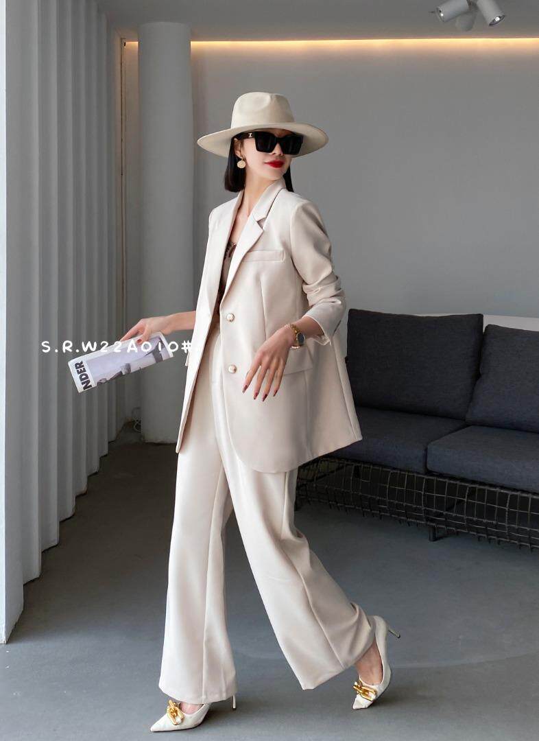 时尚阔腿西装套装，女装西装，斯瑞威