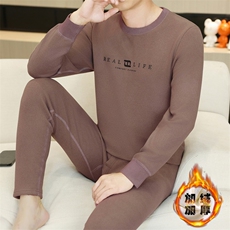 保暖内衣男士秋衣秋裤秋冬季中老年半高领加绒加厚防寒套装TZ2589，男装棉衣，星座310B-3