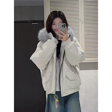 现货美式宽松连帽加厚可拆卸毛领宽松三防棉服2053/P95，男装棉衣，星座205-3