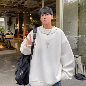 华夫格！华夫格上衣男圆领华夫格卫衣男大码长袖t恤男HY248-特P23