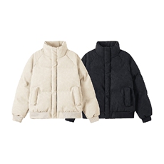 直播现货原版高品质冬季美式帆布皮棉服立体纹理加厚棉衣外套，男装棉衣，电商A486-1