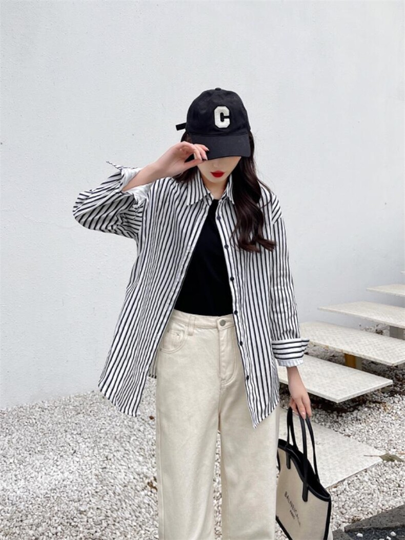 新款假两件衬衫，女装衬衫，OMY 瓯蔓意