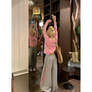 W10407-P53 网图现货 美式街头阔腿休闲裤宽松垂感直筒百搭长裤图片