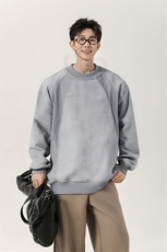 宽松套头衫上衣男2025秋季新款重磅拼接圆领卫衣-A2216TP38控68，男装卫衣，电商B241
