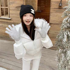 新款现货2181-P335=K469白鸭绒90绒配高仿毛领可脱卸，女装羽绒服，然然