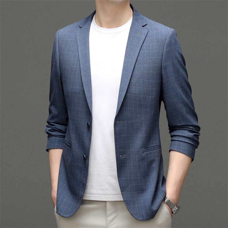 Z1305男士2023年春季新款长袖西服休闲青年夹克西装单西图片