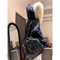 现货重磅boxy短款棉衣座山雕大毛毛领男女棉服水洗工装厚外套，男装棉衣，电商A486-1
