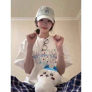 万针全刺绣工艺抖音得物高品质260克重磅纯棉双纱美式高街短袖T恤图片