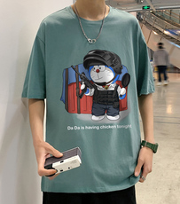 ！春夏新款纯棉宽松短袖T恤男士情侣体恤衫男DX27-P20，男装T恤，电商B367