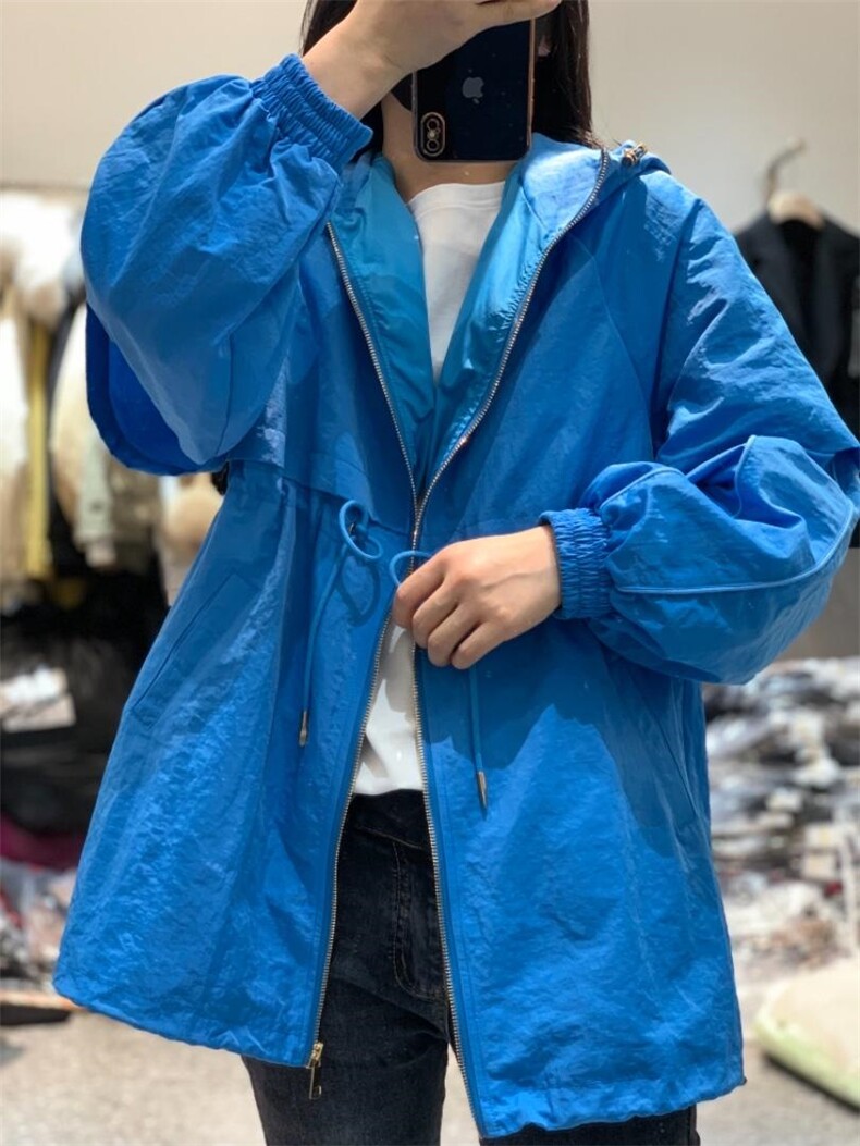 新款韩版连帽收腰休闲宽松外套,女装其它,L·H·X